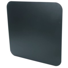 Placa de protección de suelo para estufas 79x79 cm Cuadrada Acero