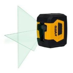 Niveau Laser de Poche 20m Précision ±0.5mm 2 Piles Incluses VITO