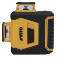 Livella Laser 3 Linee Verdi 20m Precisione ±0,5 mm/m Batterie