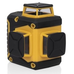 3 Line Green Laser Level 20m Precision ±0.5 mm/m Batteries