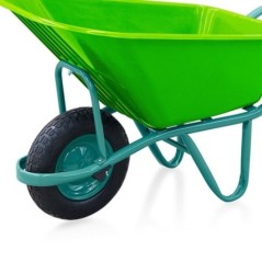 Carrinho de Jardim PVC 100L Roda Ø37cm Antiferrugem VITO