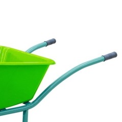 Brouette de jardin PVC 100L Roue Ø37cm Antirouille VITO