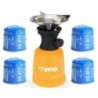Réchaud gaz piézo 1100W plaque inox consommation 78g/h VITO