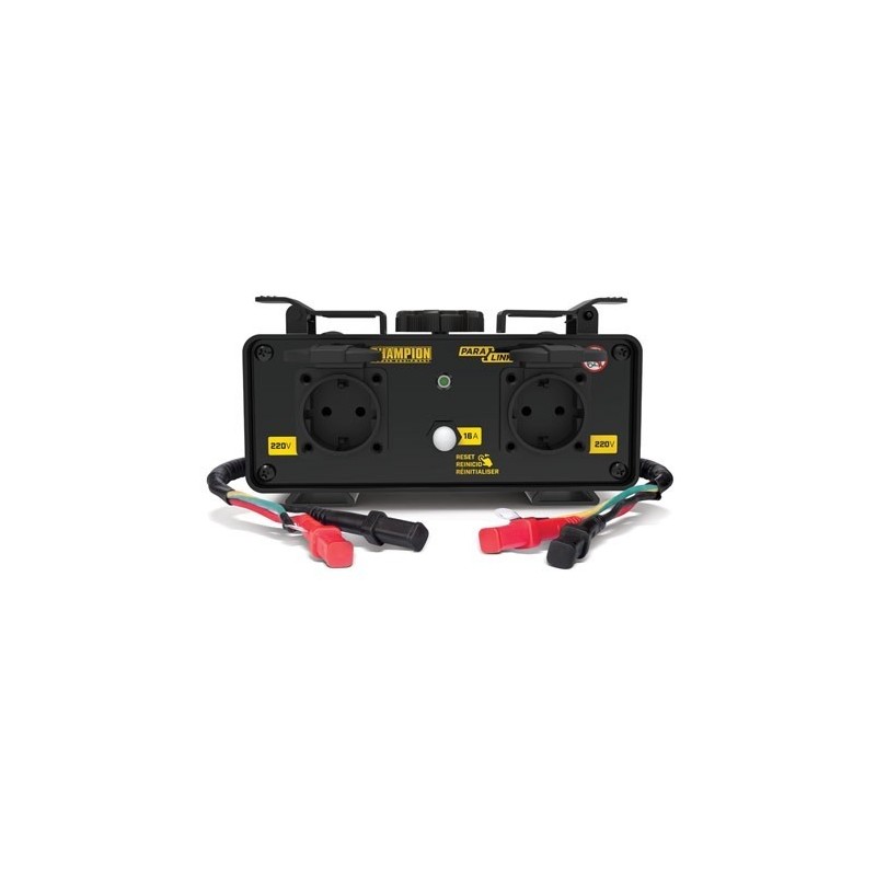 Kit de connexion parallèle CHAMPION 2 prises 230V 16A IP54 - CHAMPIO