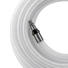 Compressed Air Hose 10m 8 bar Quick Connect Reinforced Crystal
