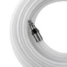 Compressed Air Hose 10m 8 bar Quick Connect Reinforced Crystal