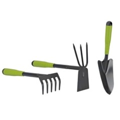 Kit 3 outils de jardin en acier renforcé