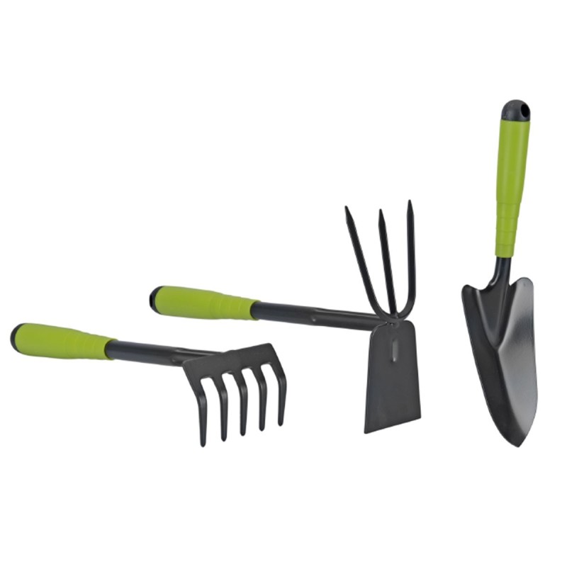 Kit 3 outils de jardin en acier renforcé