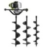Barrena de gasolina 43cm³ 1.6CV 3 brocas de acero