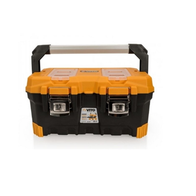 Boîte à outils 20" 500x290x250 mm Poignée rétractable Fermetures mét