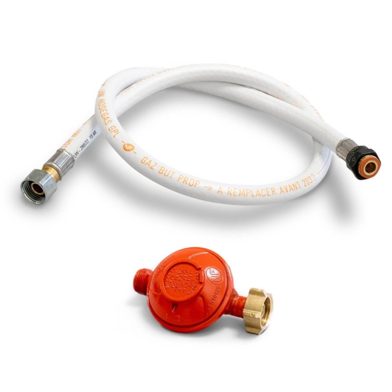 Propane Gas Regulator Kit 37 mbar with Flexible Hose 1.00 m