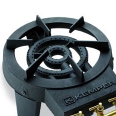 6 kW Fonte 3 Brûleurs 3 Robinets Laiton Stabl