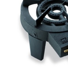 Fornello da Catering a Gas 86 kW Ghisa 3 Bruciatori 3 Rubinetti