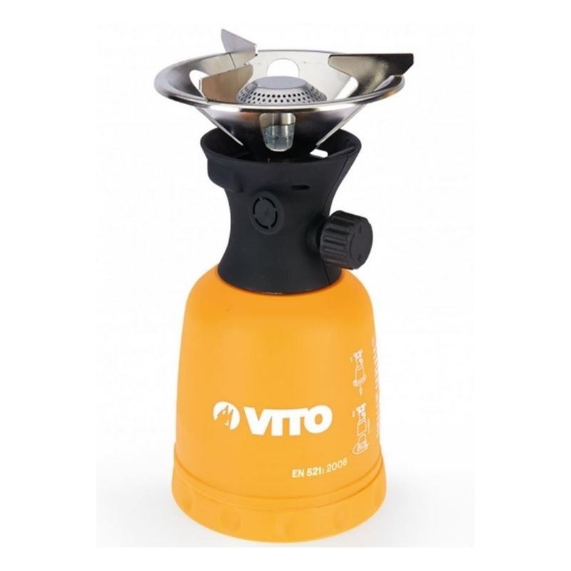 Réchaud Gaz Piézo 1100W Coque ABS Cartouche 190g VITO