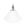 Telescopic Lawn Rake with 15 Retractable Flexible Tines