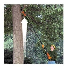 Scie d'élagage sans fil 18V 500W Ø de coupe 18cm Manche télescopique