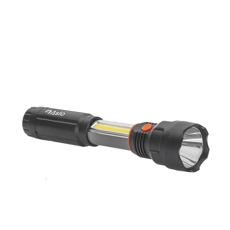 Lampe LED Torche Extensible 3W 100m Magnétique 180 Lumens Piles Incl