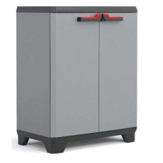 Armoire basse de Rangement Résine Charnières Solides 39x68x90 cm KET