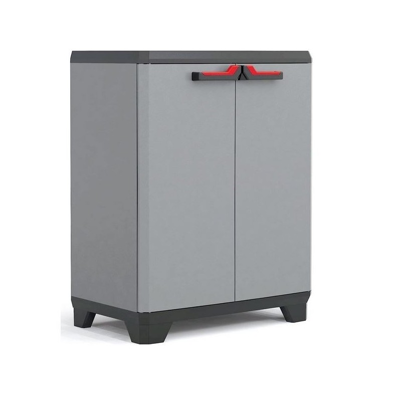 Armoire basse de Rangement Résine Charnières Solides 39x68x90 cm KET