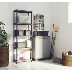 Armoire basse de Rangement Résine Charnières Solides