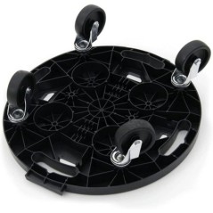Suporte com rodízios D:40cm A:125cm 4 rodas carga máx 275kg
