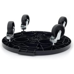 Suporte com rodízios D:40cm A:125cm 4 rodas carga máx 275kg