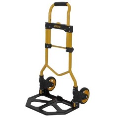 Chariot diable pliable Charge 80kg Léger Roues caoutchouc Ø120mm Poi