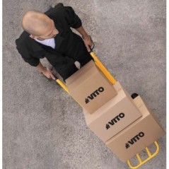 Foldable hand truck 80kg Load Lightweight Rubber Wheels