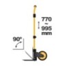 Foldable hand truck 80kg Load Lightweight Rubber Wheels