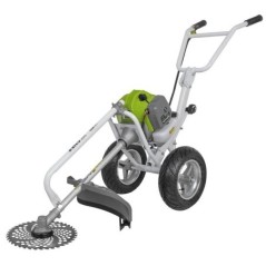 Roçadeira térmica com rodas 52cm³ 2T Lâmina Ø255mm