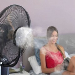 Ventilatore Nebulizzatore 75W Oscillante 3 Velocità Serbatoio