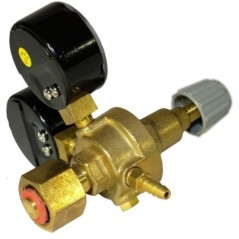 Regolatore di pressione con Manometro 230 Bar Flussometro Gas