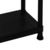 Étagère 5 tablettes polypropylène noir 150kg montage facile
