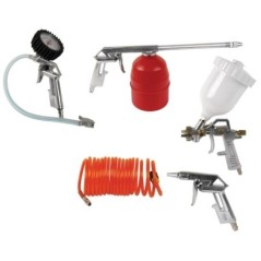 Kit 5 Outils pour Compresseurs d'air : Pistolet Peinture 3-4 bar 600