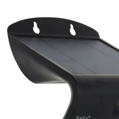 Black Solar LED Spotlight 3.2W 400 Lm Motion Detector