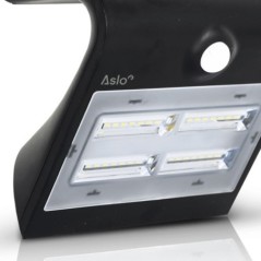 Projecteur Led Solaire Noir 3.2W 400 Lm Détecteur Mouvements