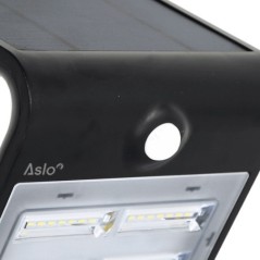 Zwarte Solar Led Schijnwerper 3.2W 400 Lm Bewegingssensor