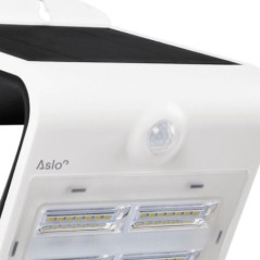 White Solar LED Spotlight 3.2W 400 Lm Detector