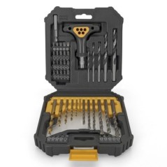 Mallette à outils 50 pièces Forets HSS Pierre Bois Coffret PVC Trans