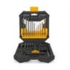 50 Piece Tool Kit Drill Bits HSS Stone Wood Case