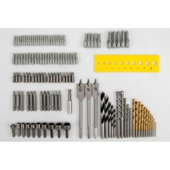 128 Piece Tool Box HSS Titanium Drill Screwdriver