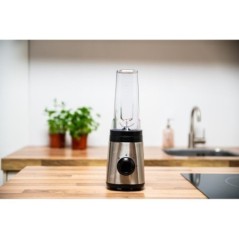 Batidora Mezcladora Smoothie 300W 2 Velocidades + Turbo 4 Cuchillas Inox