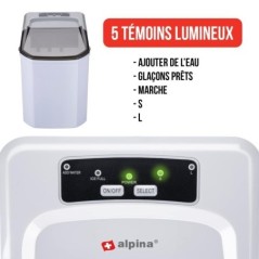 Eismaschine 112W 9 Eiswürfel/Zyklus Transparenter Deckel