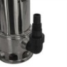 Pompe d'évacuation Eaux chargées 1100W Corps INOX Câble 10m