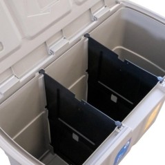 Poubelle de tri 3 bacs 25L