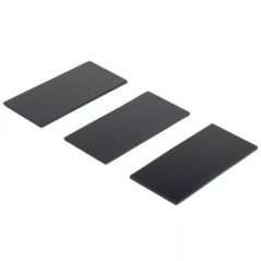 Lote de 3 Cristales Negros 50 x 105 mm Tinte DIN 11 Certificados CE