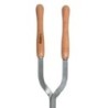 Kreuzspaten 2 Stiele Gehärteter Stahl Holzstiel 121,5 cm