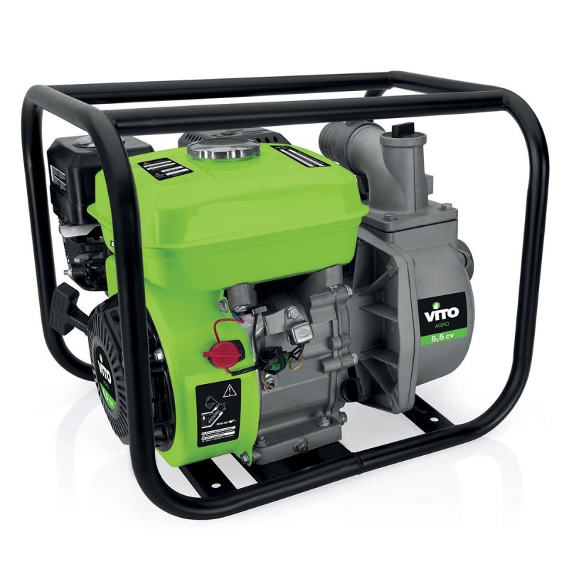 Motopompe à essence 5.5CV 163 cm³ 30m³/h 2” / 50 mm VITO