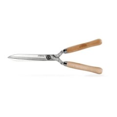 Cisaille à haies 180 mm Manche bois Lames inox Acier forgé