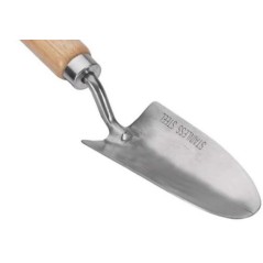 Hand-Forged Garden Trowel Beech Wood Handle Stainless Steel